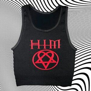 HIM Band Unisex Cropped Tank
